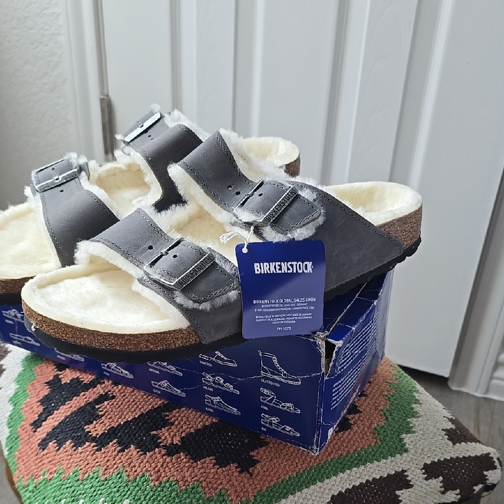 Birkenstock Shearling Sandals